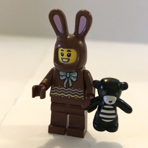 Lego Minifigures Lot Pink Elephant Blue Dog Pug Chocolate Bunny Duck Lifesaver - Picture 7 of 12